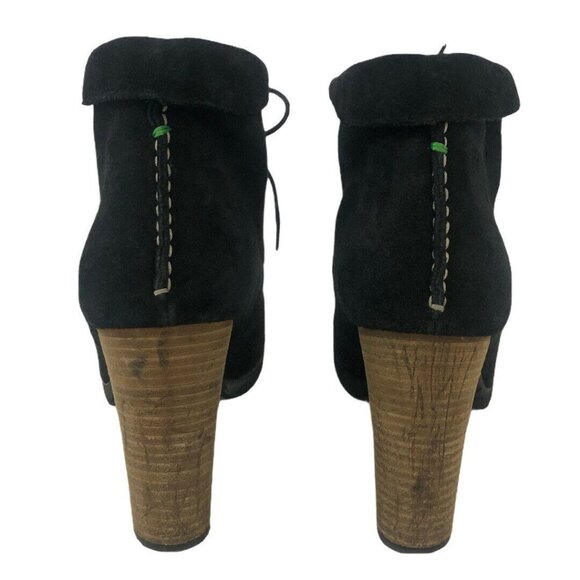 Docksteps Size 39 US 9 Black Suede Lace Up Boot - Picture 4 of 5
